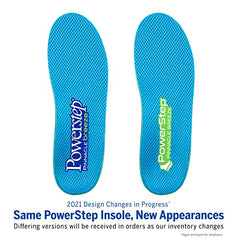 Powerstep Women's Pinnacle Breeze Insole, Blue, Men's 5-5.5 7-7.5