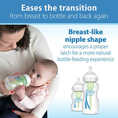 Dr. Brown's Options+ Wide-Neck Baby Bottle Nipple, Level 3, 6 Months+, 6 Count, Clear, 0.28 Pound