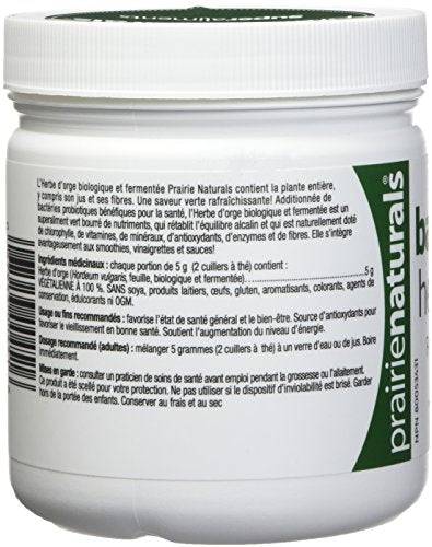 Prairie Naturals Organic fermented barley grass juice powder 150 Gram