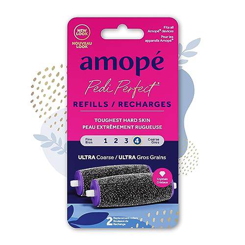 Amope Pedi Perfect Ultra Coarse Roller Heads, 2 Refills 2 count