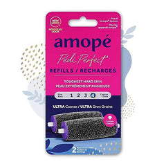 Amope Pedi Perfect Ultra Coarse Roller Heads, 2 Refills 2 count