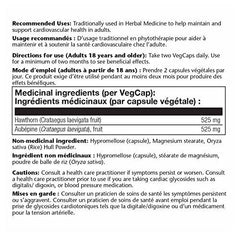 Solaray Hawthorn Berry, 1050mg | Cardiovascular Function & Healthy Circulation Support Crataegus Oxyacantha, Whole Berry Diet Supplement Non-GMO, 180 VegCaps (525mg Per Capsule), Natural Color