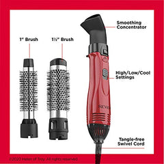 REVLON 1200W Style, Curl, and Volumize Hot Air Kit, 3 Piece Set