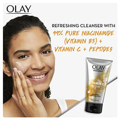 Olay Regenerist Vitamin C + Peptide 24 Brightening Facial Cleanser, 150 mL