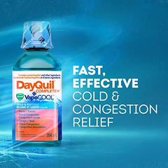 DayQuil COMPLETE plus Vicks VapoCOOL Cold and Flu Medicine, 354 mL 