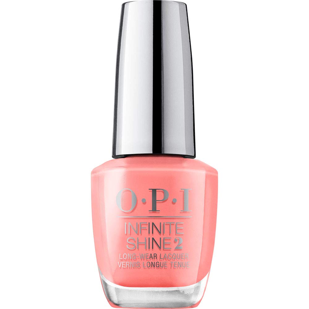 OPI Infinite Shine 2 Long-Wear Lacquer, Got Myself into a Jam-balaya, Orange Long-Lasting Nail Polish, New Orleans Collection, 0.5 fl oz