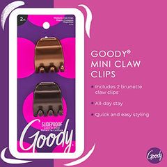 Goody Women's Colour Collection 1/4 SPH Claws, Brunette, 2 Count