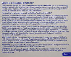 hydraSense NetiRinse Refill Salt Packets, Universal Pre-Measured Self-Mix Packets, Reduces and Relieves Nasal Cold Symptoms, 60 Count