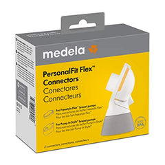 Medela PersonalFit Flex Replacement Connectors, 2 per Pack, Compatible with Pump In Style MaxFlow, Swing Maxi, Solo and Freestyle Flex Breast Pumps, Authentic Medela Spare Parts