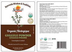 Sewanti Organic Guggulu Powder, NPN 80093757 100g (Rejuvenative Tonic)