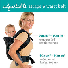 Infantino Flip 4-in-1 Carrier - Ergonomic, Convertible, face-in and face-Out, Front and Back Carry for Newborns and Older Babies 8-32 lbs