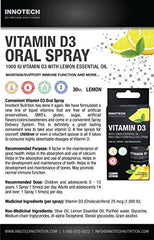 Innotech Nutrition Vitamin D3 Oral Spray, Lemon Flavour - 25 ml