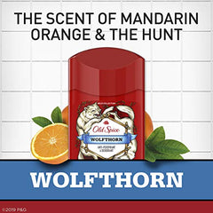 Old Spice Wild Collection Invisible Solid Antiperspirant and Deodorant for Men, Wolfthorn scent, 73 g