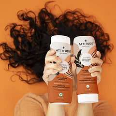 ATTITUDE Curl Amplifying Shampoo for Wavy and Curly Hair, EWG Verified, Plant- and Mineral-Based Ingredients, Vegan and Cruelty-free, Coconut Oil, 473 ml