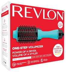 Revlon ‎RVDR5222FMNT One-Step™ Volumizer and Ionic Hair Dryer with Advanced Ionic Technology™, Hot Air Brush, Less Frizz, 3Heat/ 2 Speed Settings, Mint