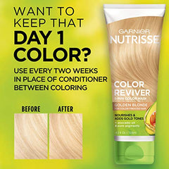 Garnier Nutrisse 5 Minute Nourishing Color Hair Mask with Triple Oils Delivers Day 1 Color Results, for Color Treated Hair, Golden Blonde, 4.2 Fl Oz