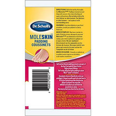 Dr. Scholl’s Moleskin Plus Padding Roll (24" x 4 5/8") // All-Day Pain Relief and Protection from Shoe Friction with Soft Padding That Conforms to the Foot and Can Be Cut To Any Size