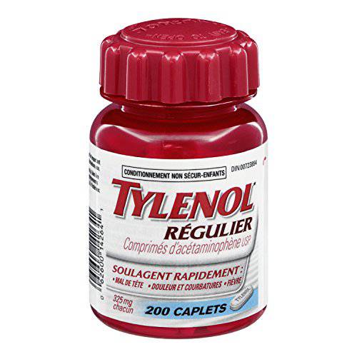 Tylenol Regular Strength 325mg Caplets 200 count