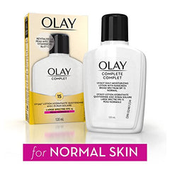 Olay Complete Face Lotion, Face Moisturizer | Vitamins E, Vitamin B3, Niacinamide & Vitamin C with Sunscreen SPF 15, UV 365, Suitable for Normal Skin Types, 120 mL