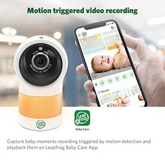 LeapFrog 1080p WiFi Remote Access 360 Degree Pan & Tilt Camera, Video Baby Monitor Night Light, Color Night Vision, LF1911