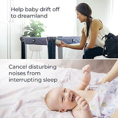 Yogasleep Hushh & Crush Resistant Travel Case, (2 Piece Set) Portable White Noise Sound Machine for Baby, 3 Soothing Natural Sounds, Noise Canceling for Sleep Aid, Office Privacy, & Meditation