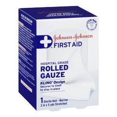 Johnson's Red Cross Brand Hospital Grade Rolled Kling Gauze Bandage, 5 cm