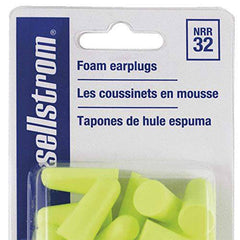 Sellstrom S23414 Foam Plug-Uncorded-10PR/BLS Pk, Standard, Hi/Viz Green (Pack of 10)