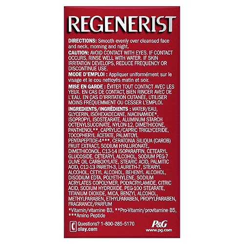 OLAY REGENERIST NIACINAMIDE FACE MOISTURIZER 50ML + OLAY REGENERIST MICRO-SCULPTING CREAM TRIAL/TRAVEL SIZE 15mL GIFT SET