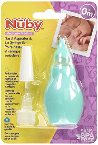 Nuby Nasal Aspirator and Ear Syringe Set Aqua