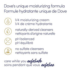 Dove Exfoliating Body Polish Renews Skin Crushed Almonds and Mango Butter sulfate free body exfoliator 298 g