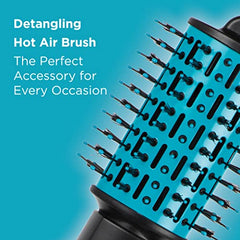 The Knot Dr. for Conair BC118C Detangling Hot Air Brush Wet/Dry Styler Teal 1 Count (Pack of 1)