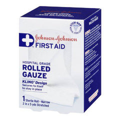 Johnson's Red Cross Brand Hospital Grade Rolled Kling Gauze Bandage, 5 cm