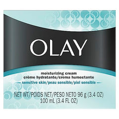 Olay Moisturizing Sensitive Skin Cream with Vitamin B3, Niacinamide, 100 mL