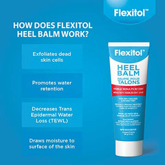 Flexitol Heel Balm - Super-Concentrated Moisturizer and Exfoliator, Diabetic Friendly, Pro-Vitamin B5, Vitamin E and L-Arginine, 28g