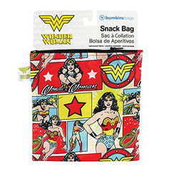 Bumkins Dc Comics Snack Bag, Wonder Woman Comic, Large