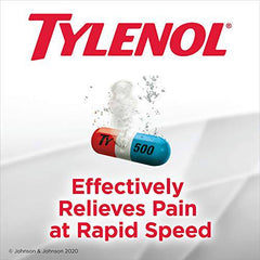 Tylenol Rapid Release for Headache Pain Relief, Fever, 500 mg Acetaminophen, 80 Gelcaps