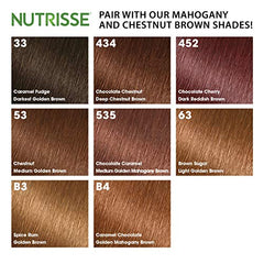 Garnier Nutrisse 5 Minute Nourishing Color Hair Mask with Triple Oils Delivers Day 1 Color Results, for Color Treated Hair, Warm Brown, 4.2 fl. Oz