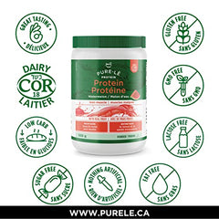 Pure-le Protein Watermelon - Made with Real Watermelons - Great Tasting, Non-Thickening, All Natural, Low Carbohydrate - 100% Grass-Fed Hydrolysed Whey Protein Isolate, Pastured Raised, Hormone Free, Soy Free, GMO Free, Gluten Free