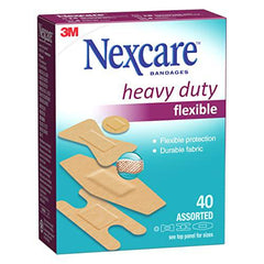 Nexcare™ Fabric Bandages HD202-CA, Assorted Sizes, 40/Pack