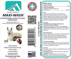 Forticept Maxi-Wash Hot Spot Treatment, Wound Care Antiseptic & Itch Relief Spray for Dogs and Cats. Relives Scratching, Rashes, Sores, Itchy Skin and Paw Licking 8 oz