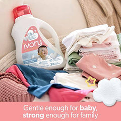 Ivory Snow Baby Liquid Laundry Detergent, Fragrance Free Hypoallergenic Detergent - Zecoya