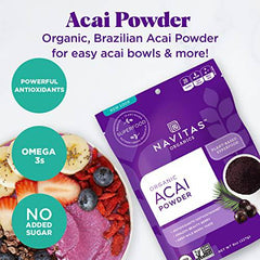 NAVITAS NATURALS Organic Acai Powder, 4-Ounce Pouches