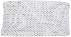 American Baby Printed 100% Natural Cotton Jersey Knit Fitted Contoured Changing Table Pad Cover for Boys and Girls - Soft Breathable, Grey Zigzag, Single