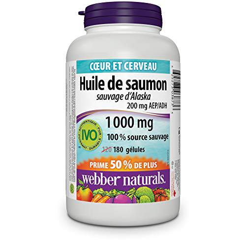 Wild Alaskan Salmon Oil 1000 mg 200 mg EPA/DHA