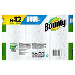 Bounty Select-A-Size Paper Towels, White, 6 Double Rolls = 12 Regular Rolls - Zecoya