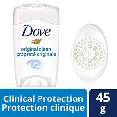 Dove Clinical Protection Antiperspirant Solid deodorant for sensitive skin Original Clean antibacterial odour protection 45 g