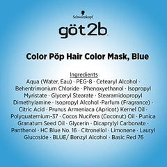 Schwarzkopf Got2b Color Pop Semi Permanent Hair Color, Blue, 150ml