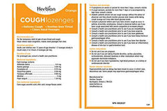 Herbion Naturals Cough Lozenges Orange Flavor | Cough Suppressant | Sore Throat Relief | Pack of 5, 125 Counts