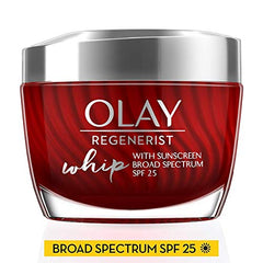 Face Moisturizer by Olay Regenerist Whip | Vitamin B3, Niacinamide and Sunscreen SPF 25, 50 mL