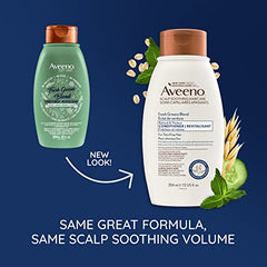 Aveeno Fresh Greens Blend Natural Volumizing Conditioner, Cucumber, Rosemary, for Fine Hair, 354 milliliters